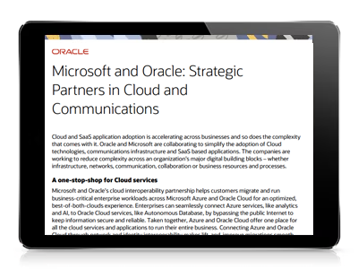 Oracle Partners 與 Microsoft (PDF)