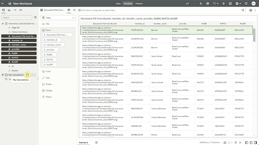 Show data relationships visually