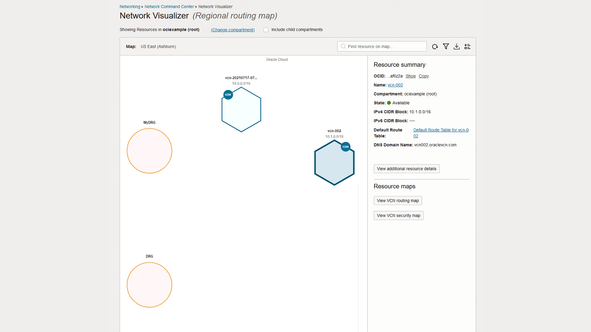 Network Visualizer view