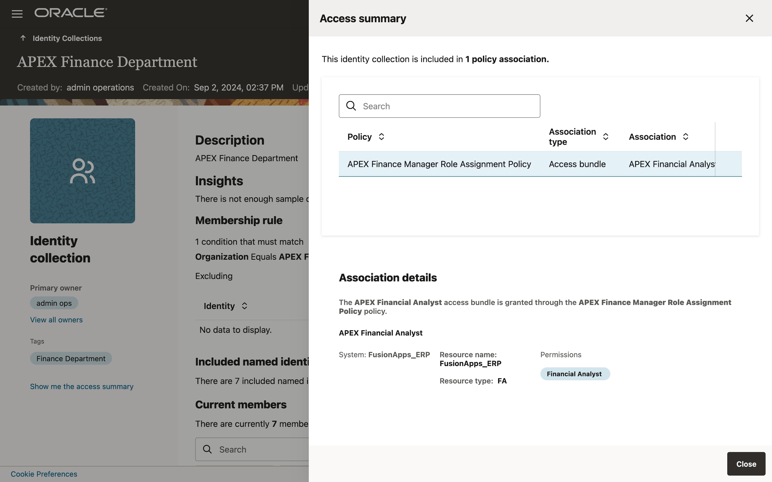 Automate access control based view