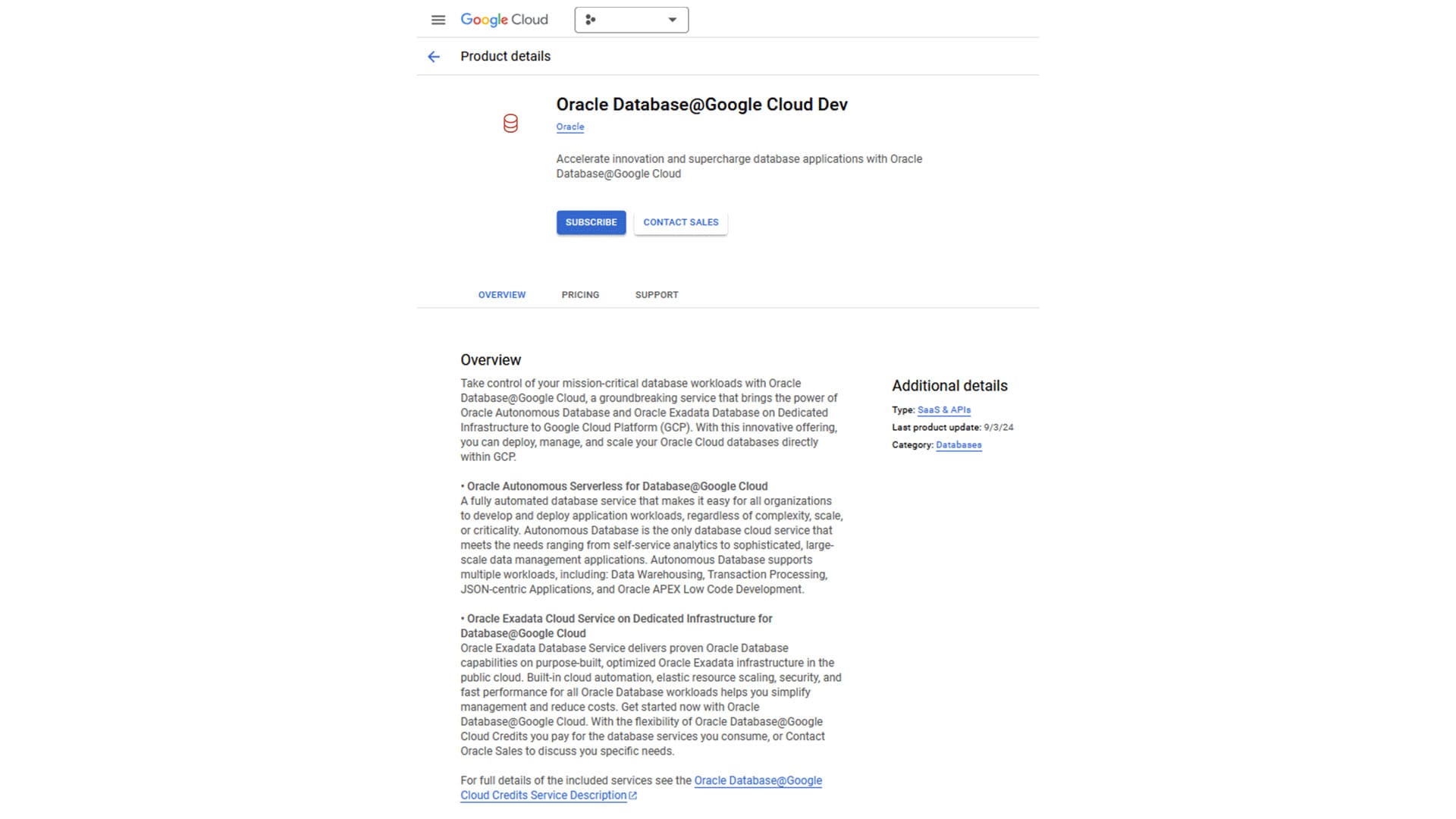 Vista de compras simplificada