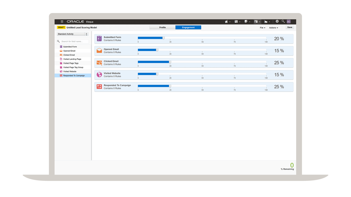 Figure 6. Lead management that leverages relevant data for your powerful, real-time automated lead scoring.