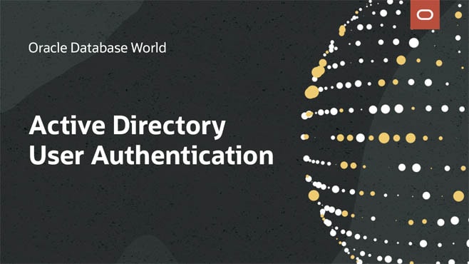 Authenticate Oracle Database Users with MS Active Directory
