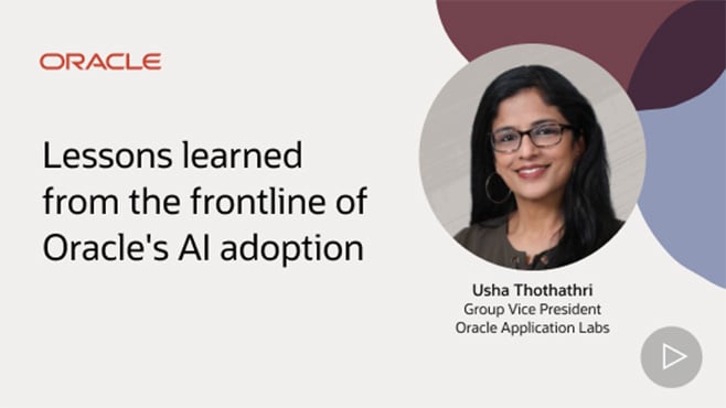 Lessons learned from the frontline of Oracle's AI adoption