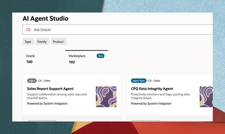 Oracle Fusion Applications AI Agent Marketplace